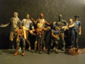 The complete collection of the zombie figures.
